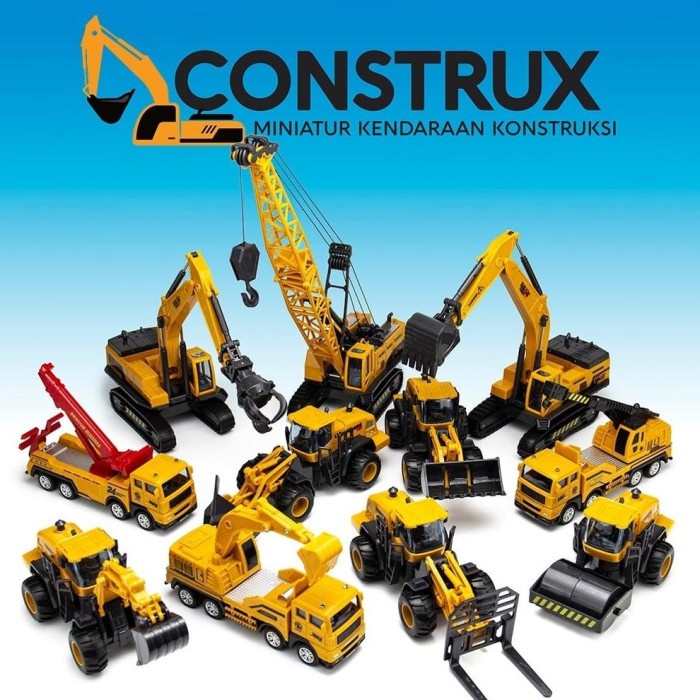 PROMO "PROMO TAHUN BARU" SPRYZ CONSTRUX DIECAST EXCAVATOR B CRAWLER CAPIT TERBARU