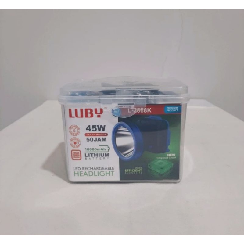 SENTER KEPALA 45 WATT LUBY L 2868K / LUBY SENTER KEPALA CAHAYA KUNING