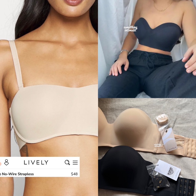 ✨12.12✨ COD LIVELY The No Wire PURE COMFORT Wireless Seamless Balconette Multiway Strapless Bra Seam