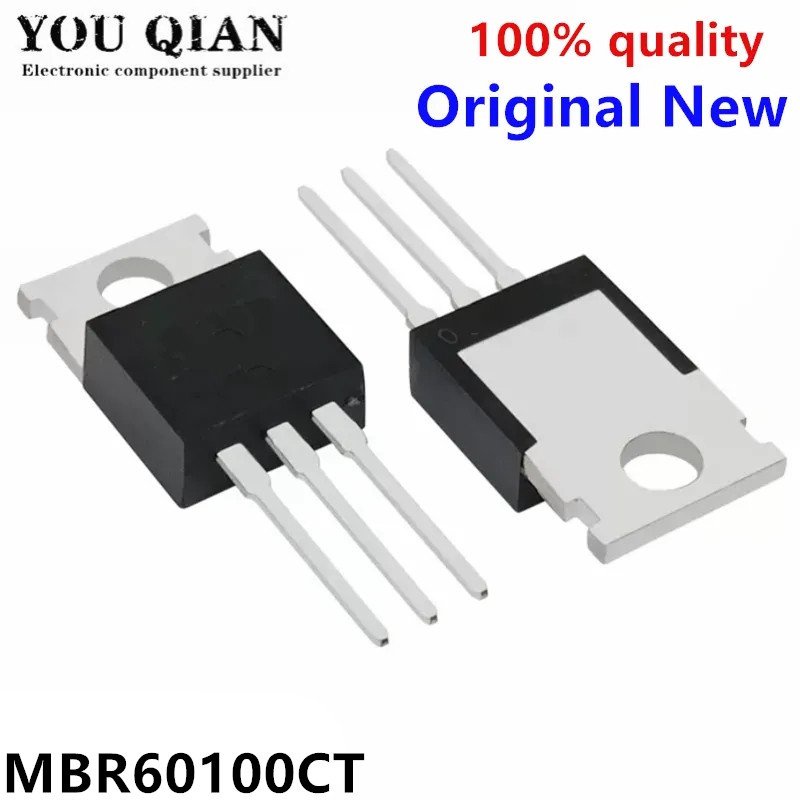 ✅&5pcs MBR60100CT TO220 MBR60100TO-220 60100CT V60100C Schottky diode 60A 100V original