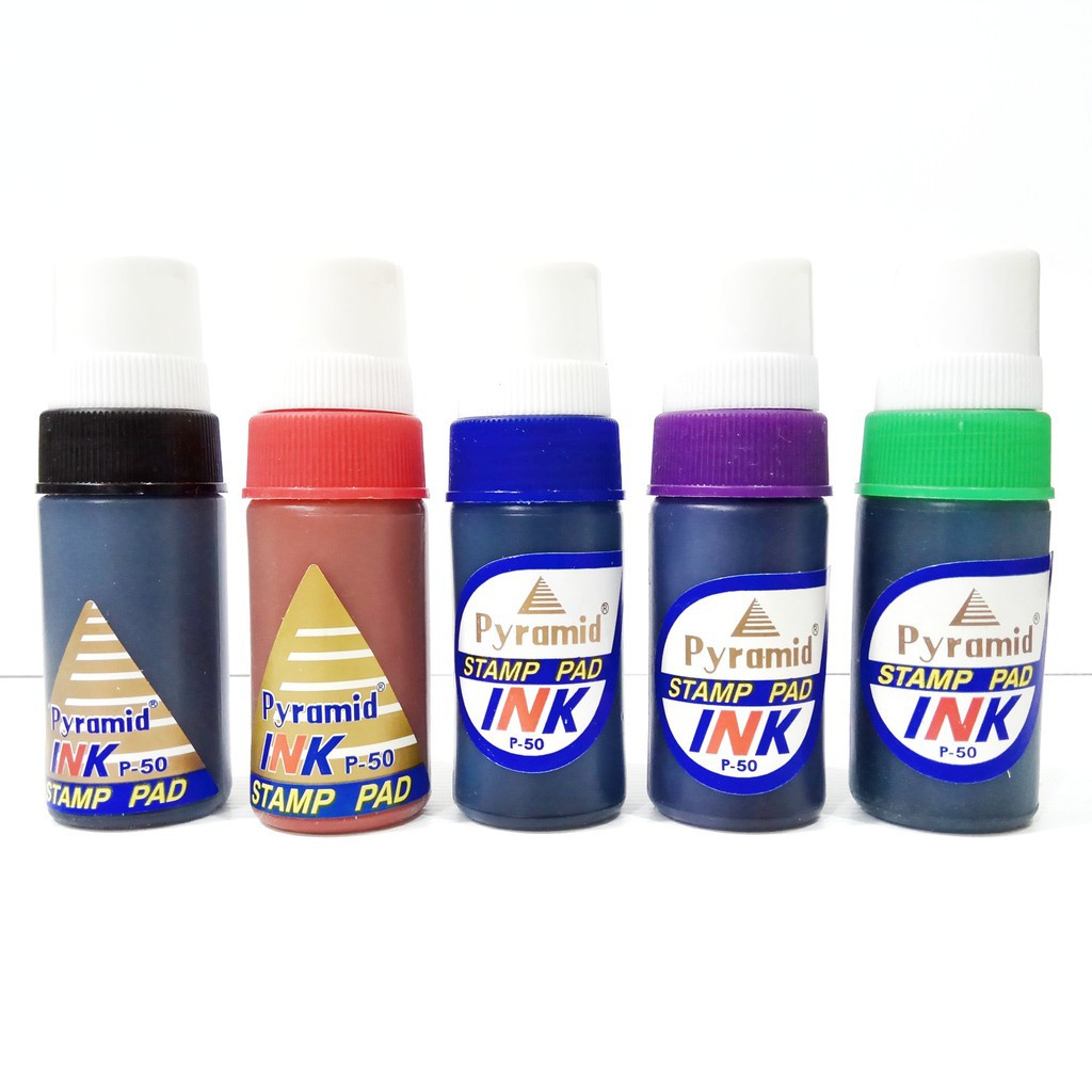

Pyramid Stamp Pad Ink P-50 Hitam / Biru / Hijau / Merah / Violet ( IRRA STORE )