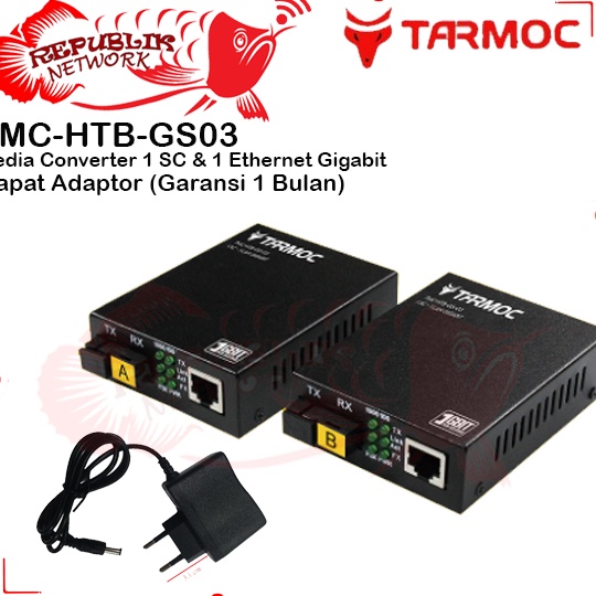 Terkini Tarmoc HTB GS03 HTB-GS03 Gigabit Single mode Media Converter