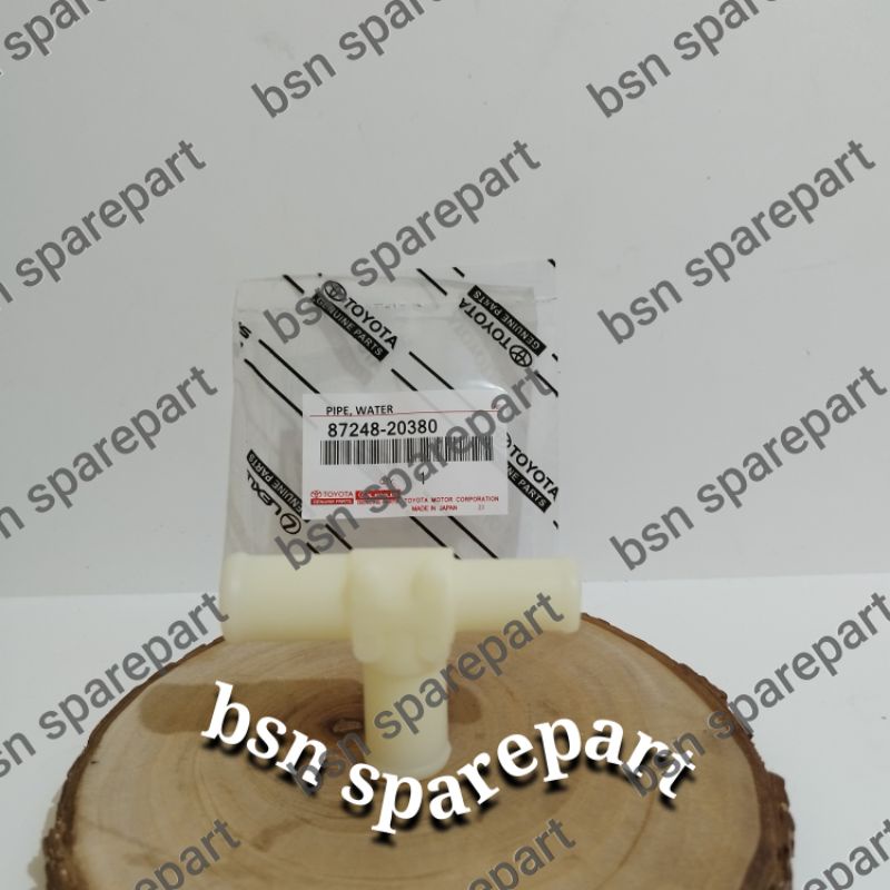 Pipa T Radiator Bypass Sambungan Selang Heater Alphard Besar Kecil ori