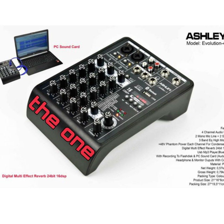 Terbaik.. mixer audio ashley evolution 4 / evolution4