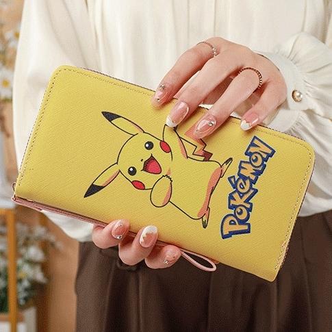 Arjun- DOMPET PANJANG WANITA PREMIUM CEWEK KOREA RESLETING KARAKTER POKEMON LUCU BRANDED BATAM MURAH