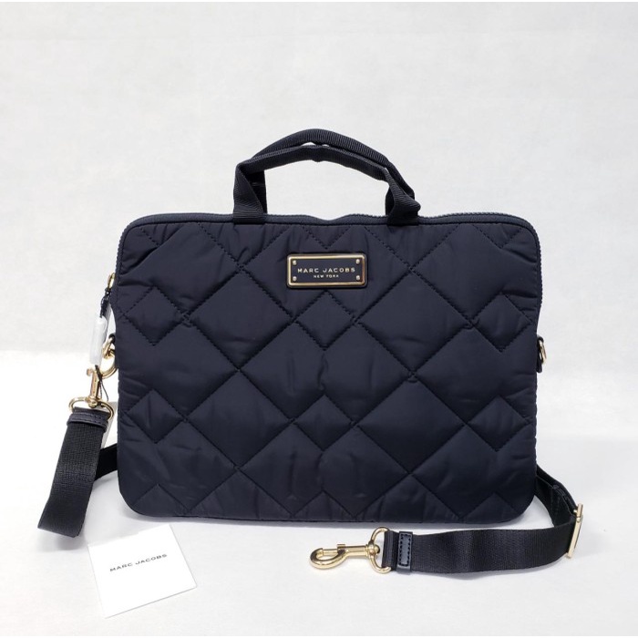Terlaris Tas Laptop Marc Jacobs Mj Quilted Nylon Laptop Bag Black Original