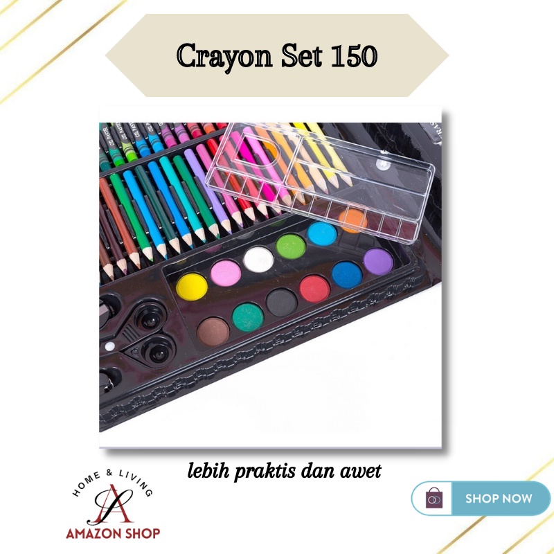 

CVK CRAYON SET 150 PCS 208 PCS ALAT PENSIL WARNA / ALAT KRAYON MENGGAMBAR MELUKIS ANAK UA4