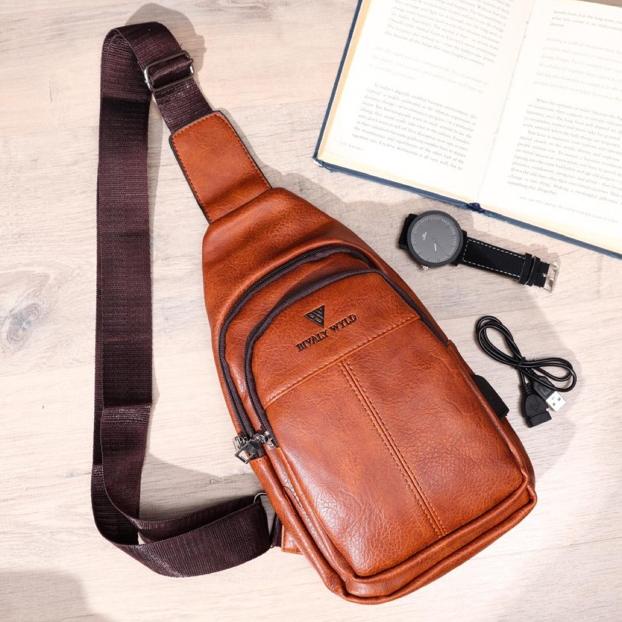 Arjun- TAS SHOULDER BAG PRIA KULIT / BIVALY WYLD F1906-2 Banyak di Cari