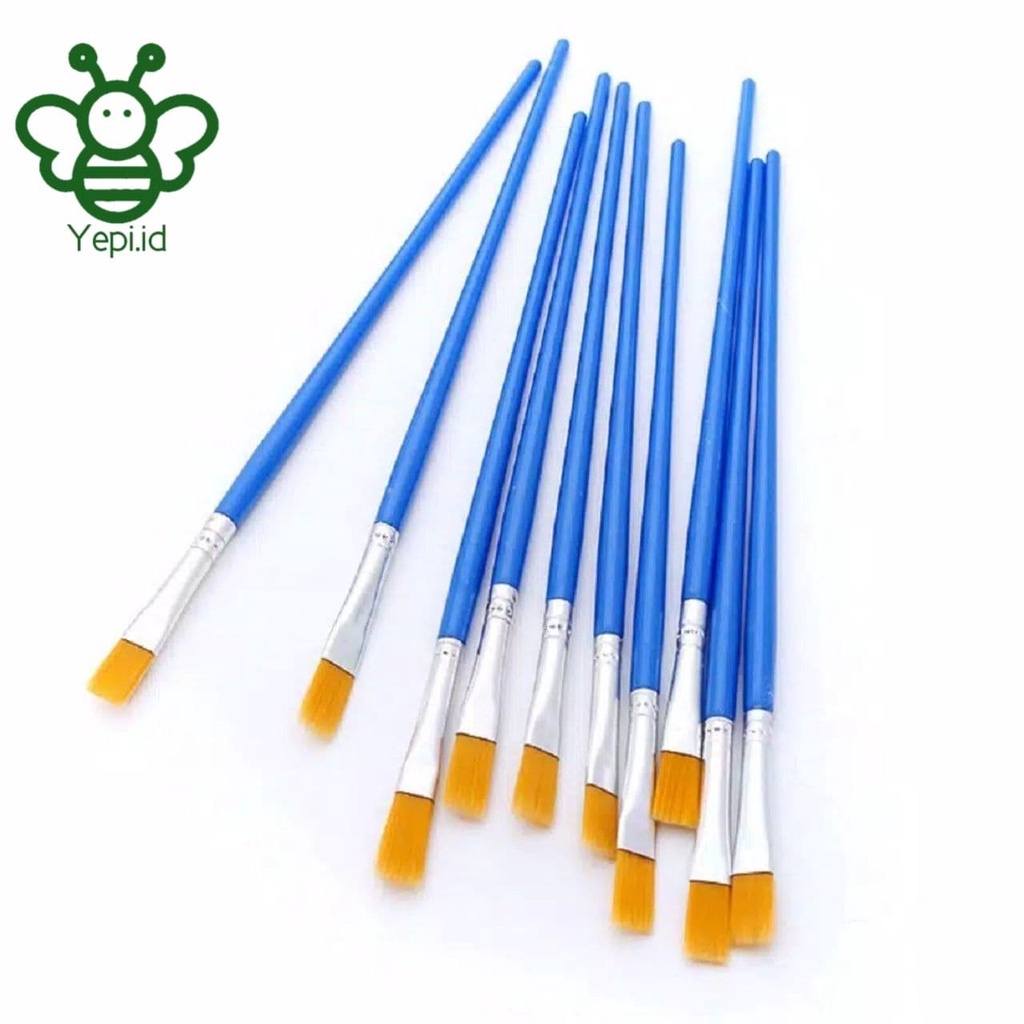 

LPA KUAS REPAINT SEPATU BAHAN NYLON - KUAS LUKIS FLAT BRUSH & DETAILING PEN BRUSH KUAS RUNCING -