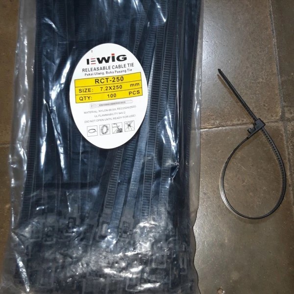 

Terlaris Kabel Ties Buka Pasang Releasable Cable Tie Rct 250 X 7.2Mm Ewig