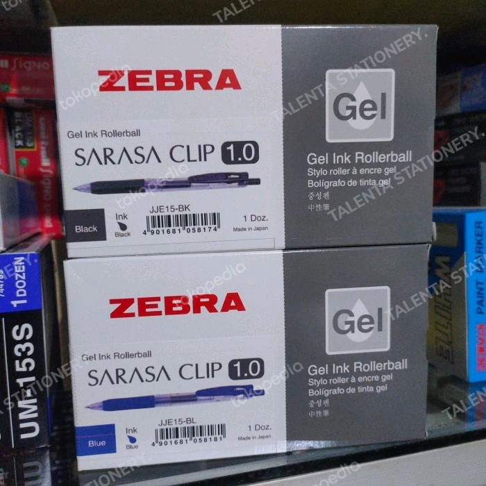 

Best Seller Pulpen Zebra Sarasa Clip 1.0 [Harga 1 Dus Isi 12 Pcs]