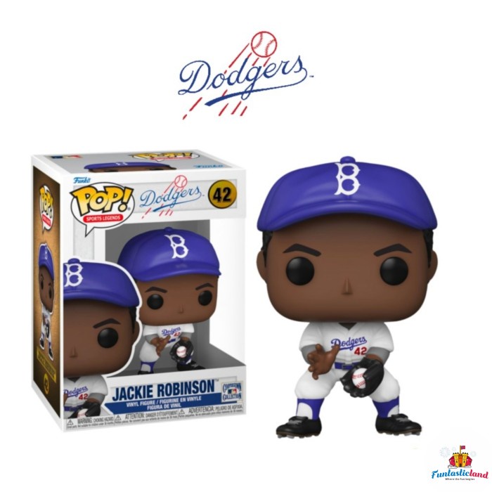 DISKON SPESIAL FUNKO POP SPORTS LEGENDS MLB BROOKLYN DODGERS - JACKIE ROBINSON #42 TERBARU