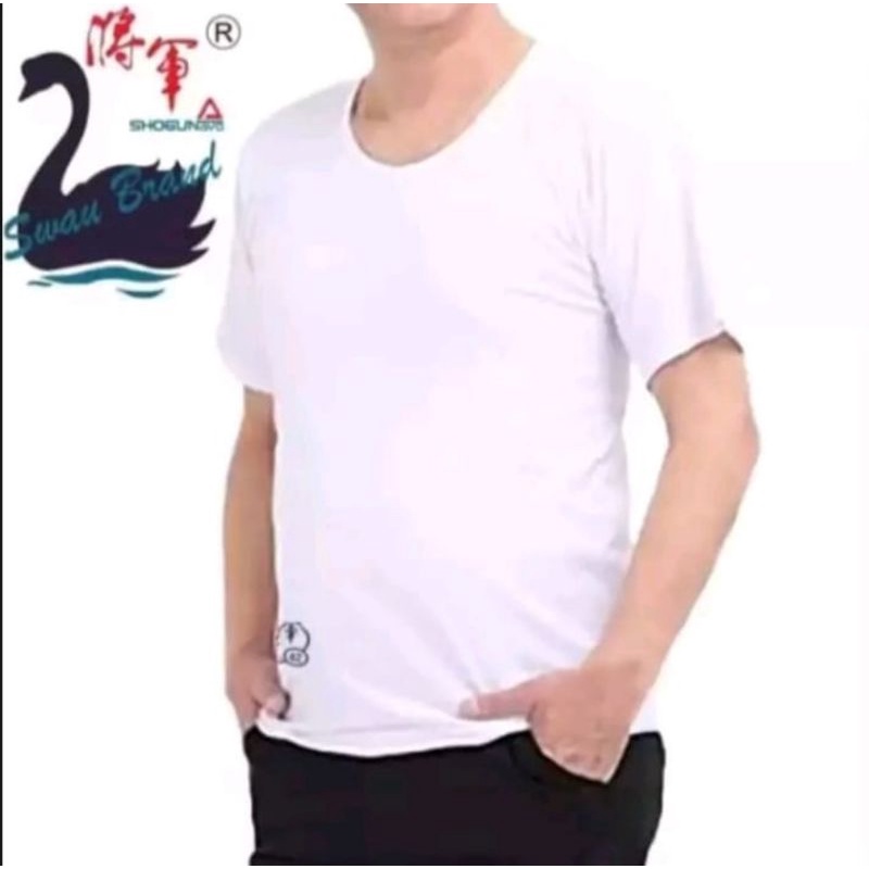 Kaos Dalam T-Shirt Pria Swan Brand - Baju Oblong Laki laki Dewasa Ukuran 34 36 38 40 42 44 46