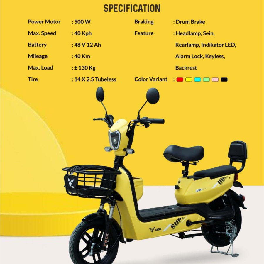 SEPEDA LISTRIK UOU US2