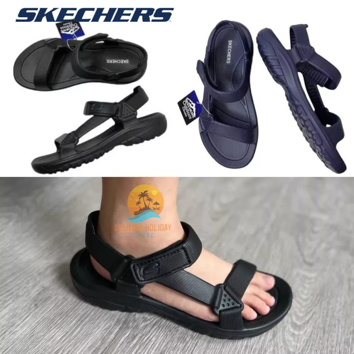 Sandal gunung pria skechers anti slip sandal cowok terbaru