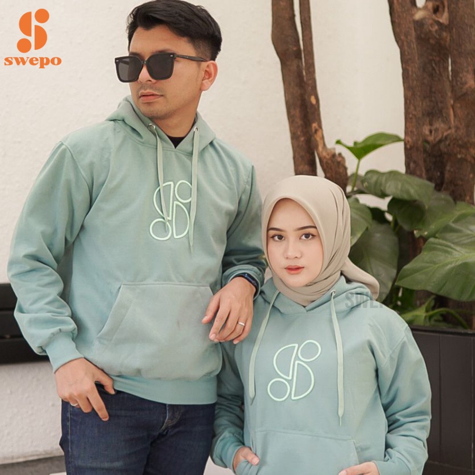MENARIK SWEPO Hoodie Jumper Outline Swepo (3D Bordir) Size M-XXL (Pria & Wanita)