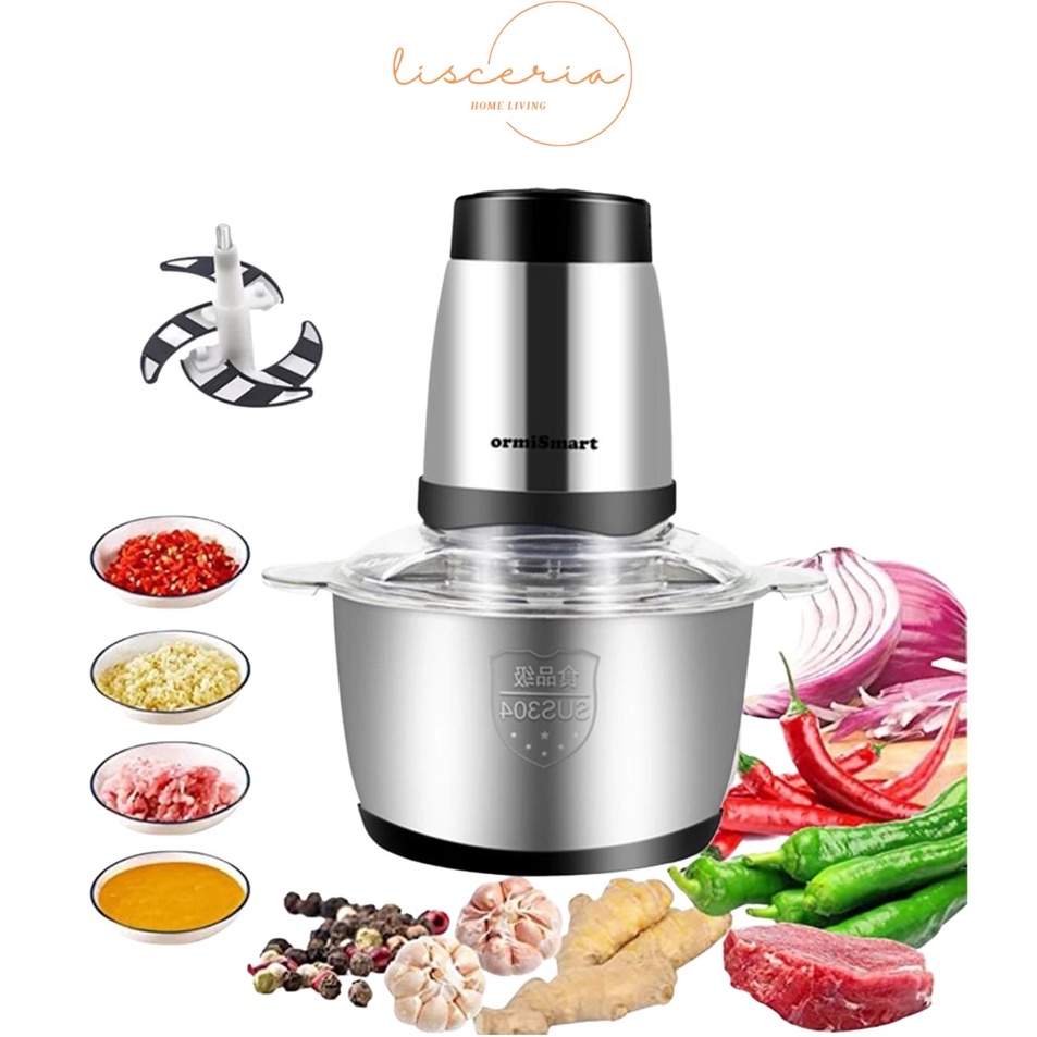 MALL  [ LSC ] Blender Daging Stainless 4 mata pisau / Blender Pengiling Daging