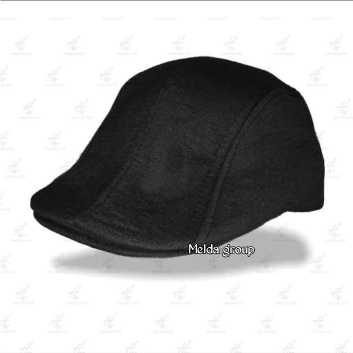 Topi Topi Pria Pet Pendek Patino Dewasa Topi Kodok Model Terbaru - Hitam, Onesize(K1Q1) Topitopi pri