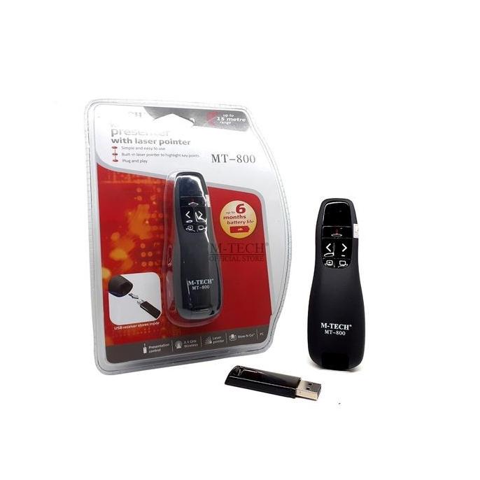 Terbaik Mtech Mt800 Wireless Pointer Presentasi Red Laser Presenter - Mt-800 Pengiriman Cepat