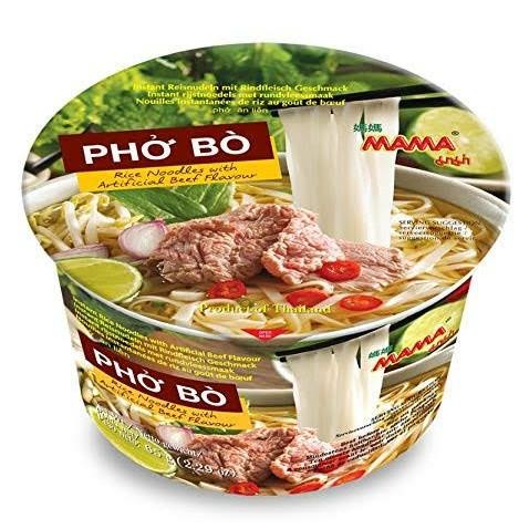 

Mama Pho Bo - Rice Noodle with Beef Flavour - Bihun Instan Thailand Best Seller