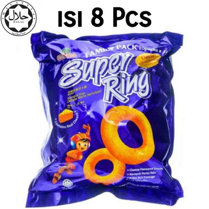 

[Logo HALAL] Oriental Super Ring isi 8 Pcs - Chiki Snack Keju Best Seller