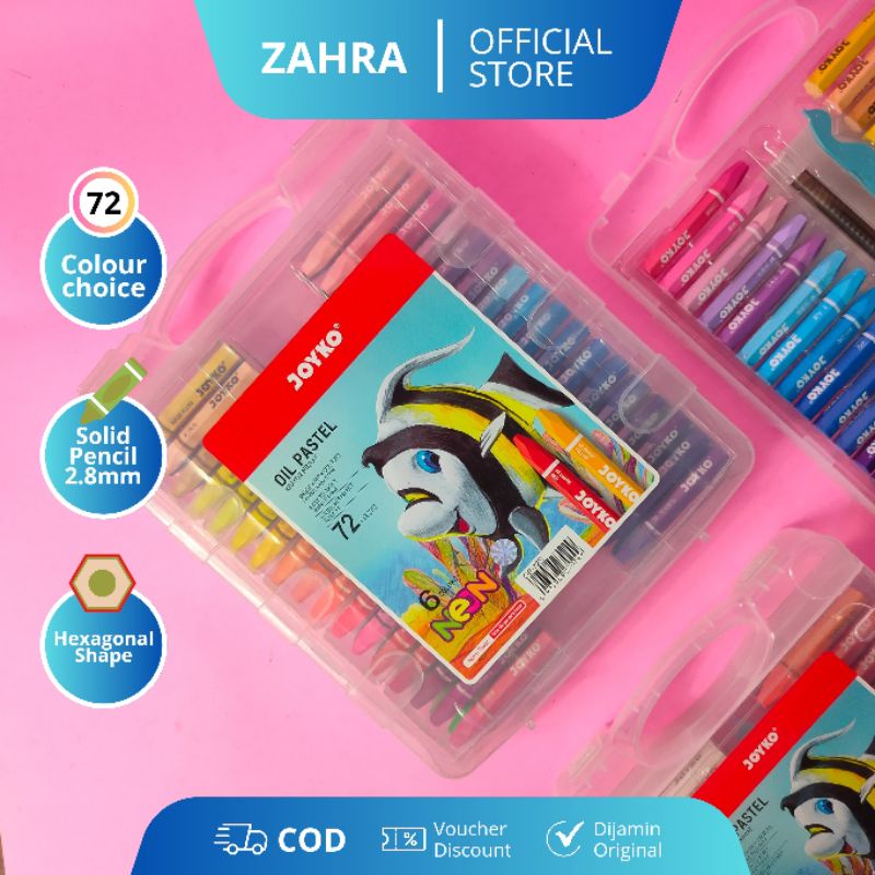 

Krayon/Crayon Joyko Oil Pastel 72 Warna