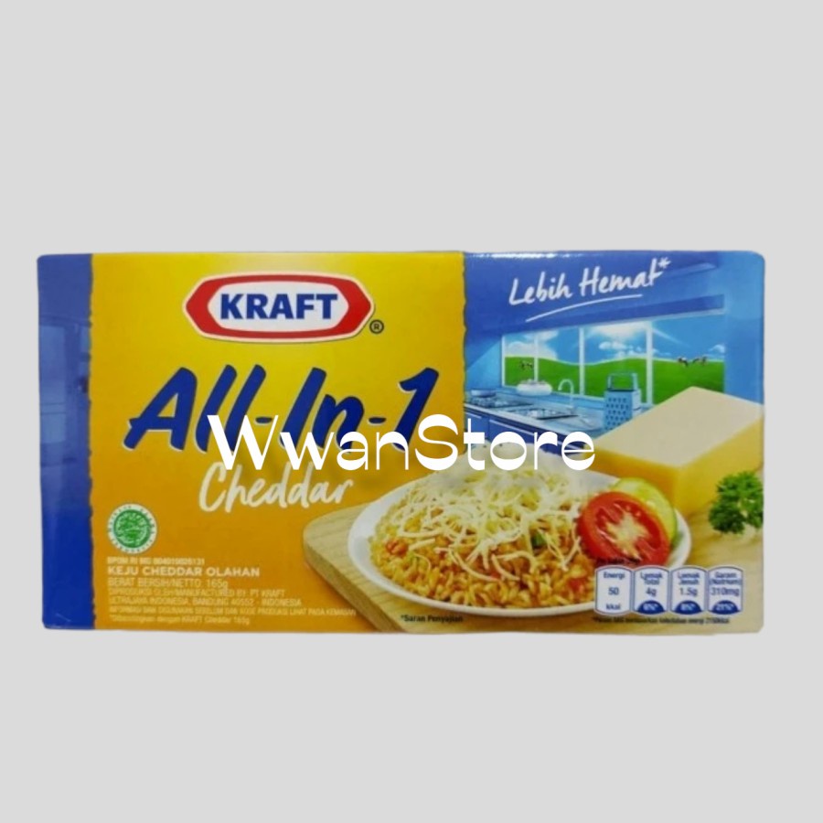 

Kraft All In One Cheddar 165gr