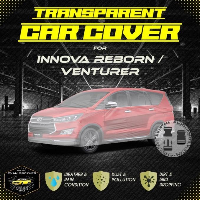 Cover Sarung Mobil Plastik Transparan Anti Air INNOVA REBORN