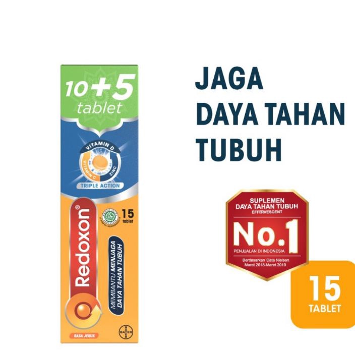 

NRCW0413 Terbaru 3.3 Redoxon® Triple Action Tube Isi 15 Tablet Rasa Jeruk - Suplemen Vitamin C, D, Zinc