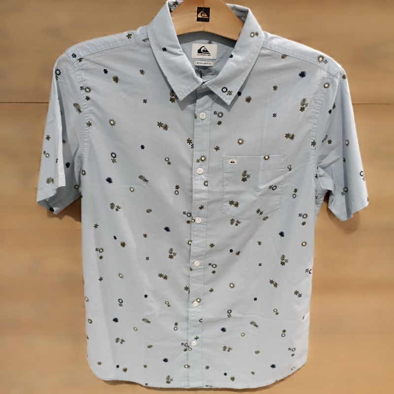 BAJU KEMEJA PRIA QUIKSILVER ORIGINAL PEACEFUL RAVE SS