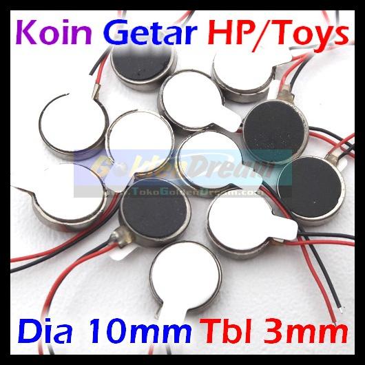 PROMO MURAHHH COIN GETAR MICRO 10X3MM GETAR HP HEADSET  ALARM JAM PHONE VIBRASI SIAP KIRIM 