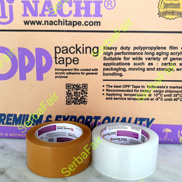 

MSQQ3253 sCODs Lakban bening / coklat Nachi 2 inch 100 yard kualitas terbaik ORI Core Ungu