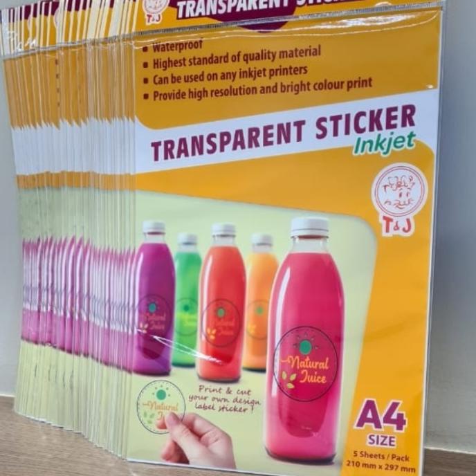 

Terlaris Sticker Transparant A4 Inkjet Tom N Jerry