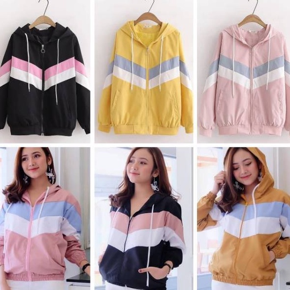 codeC7o2N Lumino Jaket Hoodie wanita -  Jaket Parasut Hoodie Wanita