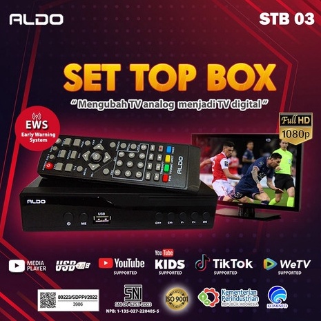 ➳ SET TOP BOX ( STB ) STB03 FULL HD TV DIGITAL RECEIVER -MURAH BERKUALITAS v Premium Terlaris.
