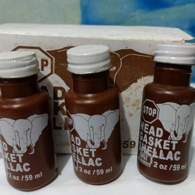 

6,6 Lem Gasket Cair/Lem Packing/Paking Head Shellac/Shelac Gajah 59Ml