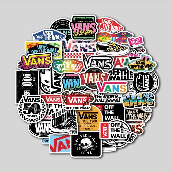 

Terlaris Sticker Pack Vans Logo | Stiker Tumbler Laptop | Stiker Koper Helm