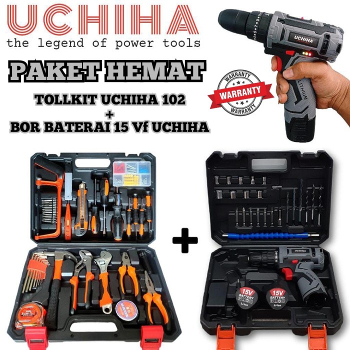 nice tool kit 102pcs full set palu tang kunci L obeng gergaji uchiha+bor