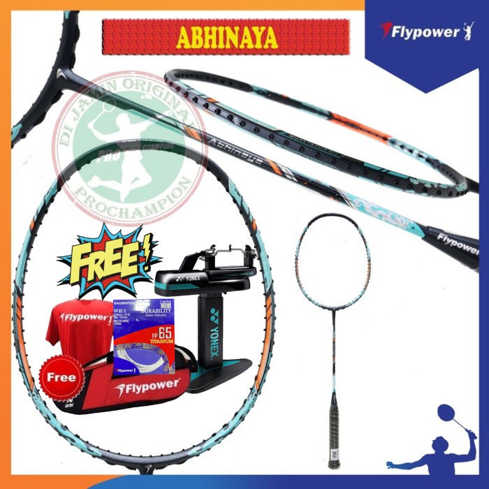 Terlaris Flypower Abhinaya Raket Badminton Original