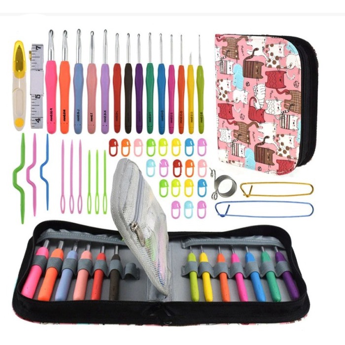 

HAKPEN (ALAT RAJUT / CROCHET HOOK) DOUBLE HARD CASE KUCING SET