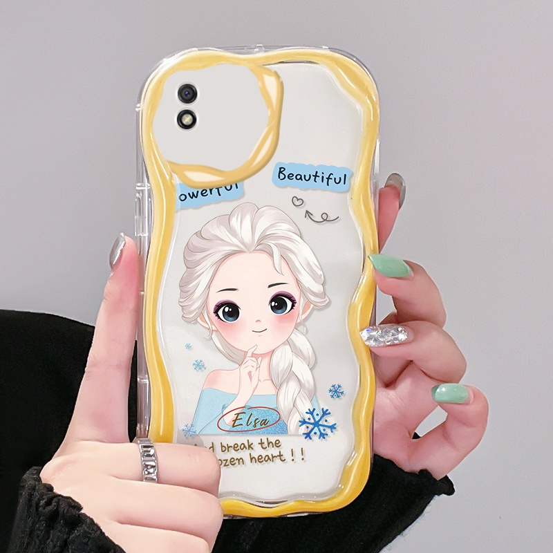 Casing Ponsel untuk Xiaomi Redmi 9C NFC Redmi 9A 9i A1 A2 A1+ A2+ POCO C31 Case kartun Elsa desain b