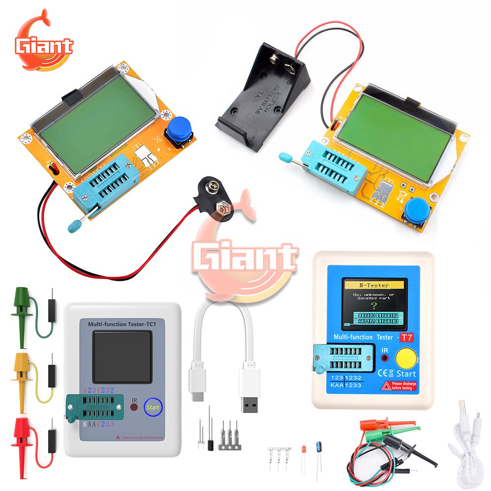 ✅&High Quality Brand New LCR-T4 LCR-TC1 LCR-T7 ESR Meter Transistor Tester Diode Triode Capacitance 
