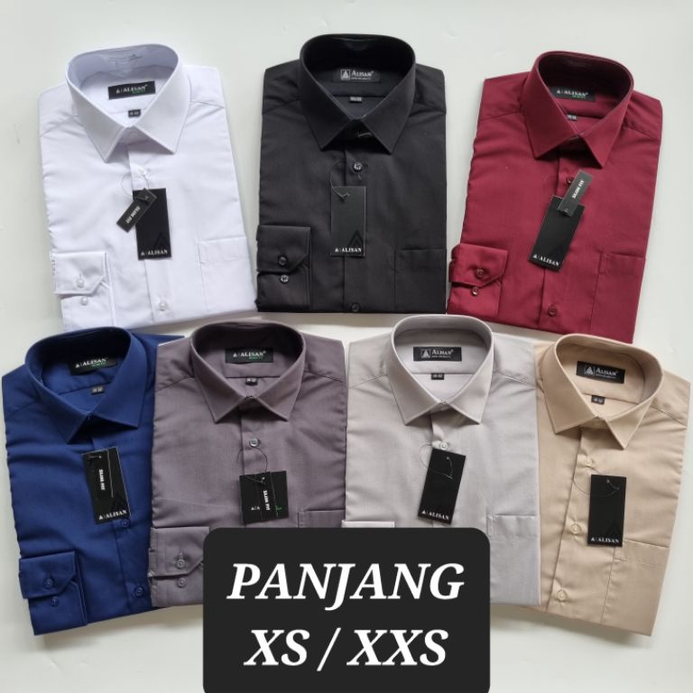 LANGSUNG KIRIM. KEMEJA ALISAN LENGAN PANJANG XS / XXS
