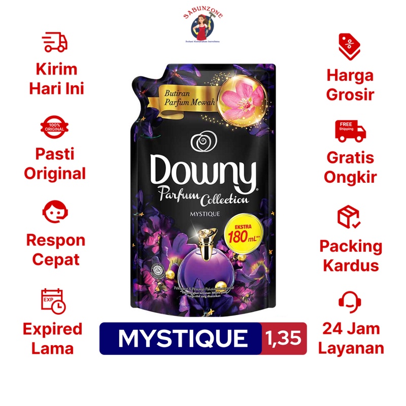 Pewangi & Pelembut Pakaian Downy Mystique 1,35 liter