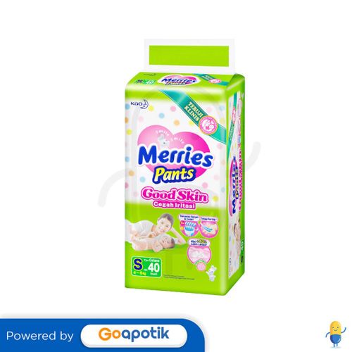 Merries Popok Celana Good Skin Ukuran S Pack 40 Pcs