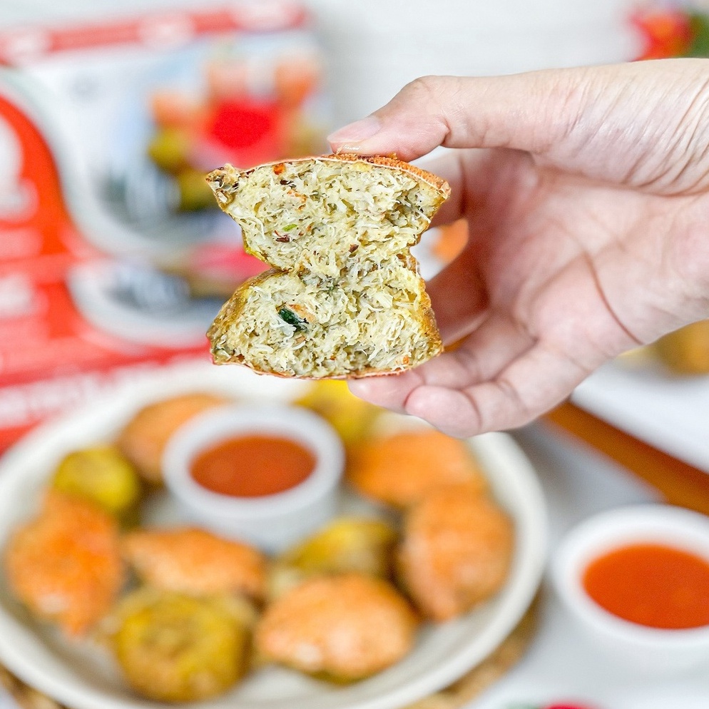 

NEW VARIAN Ketam Isi KELAYANG Khas Belitung || Isi 10pcs || Free Saos Sambel Cocolan