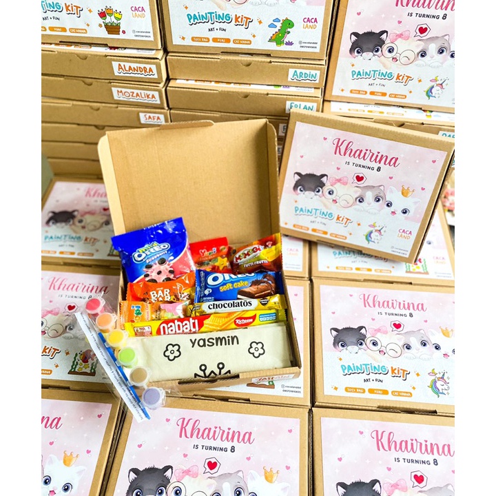 

ㅶ II 210104 PAKET SNACK + TOTEBAG PAINTING KIT (min 20 PCS) 【F⚡ASH SALE✅】 ✿