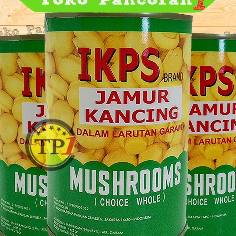 

꧁꧂ CM 4565 Jamur Kancing Kaleng IKPS 425 Gram Whole Mushroom Dalam Kaleng Terlaku... ❂
