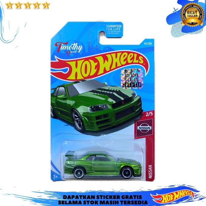 Hot Wheels THS Super Treasure Hunt Nissan Skylibe GTR R34 BNR34 Hijau