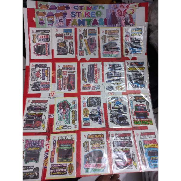 

Mainan Stiker bus per 1 pak isi 2 pcs